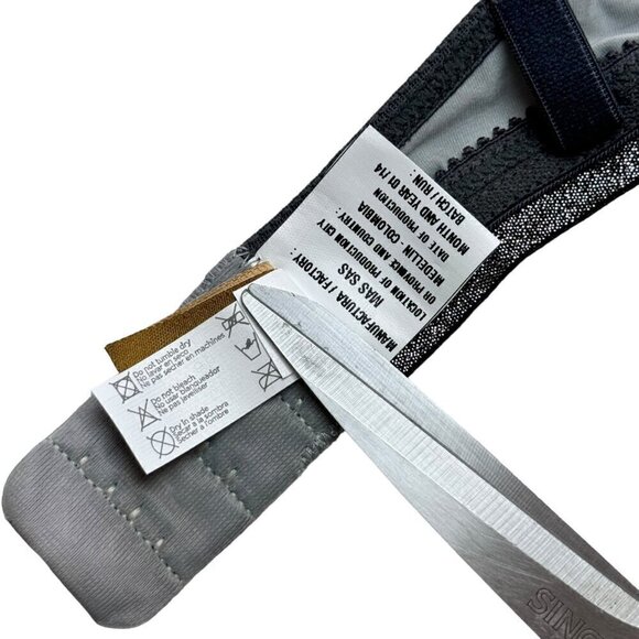 NWT Maaji Intimates Pink Grey Printed Halter Bralette Sz. L - Picture 12 of 14